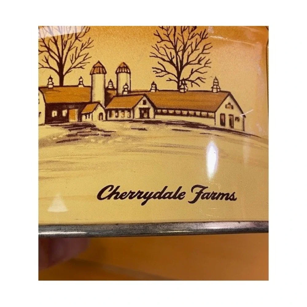 Vintage E Cherry Sons & Co Cashew Butter Crunch Tin Stagecoach Philadelphia